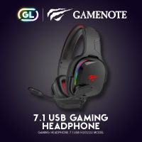 Gamenote Gaming Headphone 7.1 USB หูฟังเกมมิ่ง หูฟังเล่นเกมส์สำหรับคอมพิวเตอร์ 3D surround stereo sound cool RGB streamer lighting effect รุ่น H2022U Havit