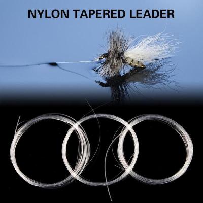4pcs Fly Fishing Line 9FT2.74M 0X1X2X3X4X5X6X Transparent Fly Line Leader Clear Nylon Line For Trout Fly Fishing Tackle