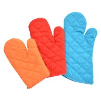 AIWILL 1 PC insulated oven mitts microwave oven high temperature resistant cotton glove kitchen baking anti-scalding gloves