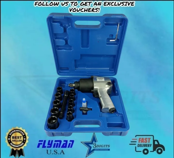 Flyman Usa Pneumatic Impact Air Impact Twin Hammer Drive Lazada Ph