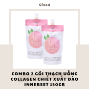 COMBO 2 GÓI InnerSet Thạch Uống Collagen Konjac Chiết Xuất Đào 150gr