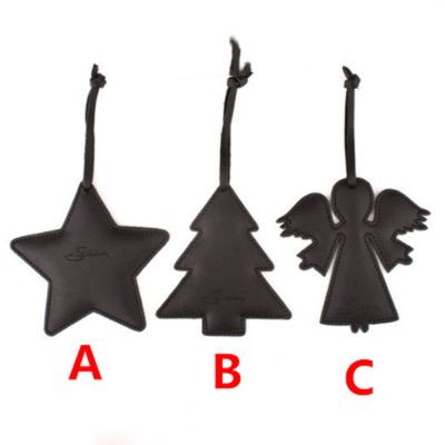 【CW】 leather craft template christmas angel tree star hanging decoration hole punches tool set knife die cutting mould