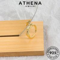 ATHENA JEWELRY แท้ ด้ายง่าย แหวน เกาหลี Silver ต้นฉบับ 925 ทอง เครื่องประดับ แฟชั่น เครื่องประดับ เงิน ผู้หญิง R704