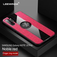 LEEWINDAสำหรับSamsung Galaxy Note 10 Proเคสโทรศัพท์,กรณีเกราะหนังรถปกแหวนแม่เหล็กเชลล์