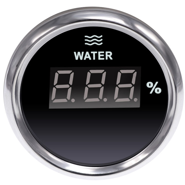 เกจวัดระดับน้ำดิจิตอลกันน้ำ9-32โวลต์52มิลลิเมตรเกจระดับถังแสดงสถานะ0-190โอห์มพร้อมแสงไฟ
