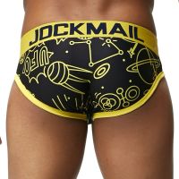 JOCKMAIL ชุดชั้นในพิมพ์ลายของผู้ชาย,กางเกงในผู้ชายแบบเซ็กซี่ระบายอากาศได้ดีกางเกงในผู้ชายกางเกงชั้นในกางเกงชั้นในผู้ชายกางเกงในแบบเรียบง่าย