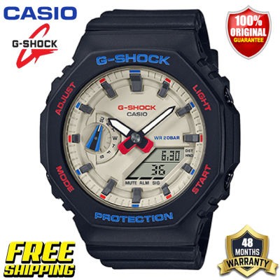 G-Shock GA2100 GMAS2100  ต้นฉบับ นาฬิกาข้อมือสตรีกีฬากันกระแทกกันน้ำ 100M พร้อมรับประกัน 4 ปี GMA-S2100WT-1A (คลังสินค้าพร้อม)