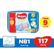 Miếng lót sơ sinh Huggies dry ngừa hăm tràm trà tự nhiên NB1 108+9 cho bé