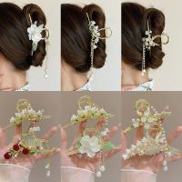 【YF】❁◘♕  Chinese Antique Hanfu Tassel Hair Clip Ladies Claw Alloy Metal Accessories