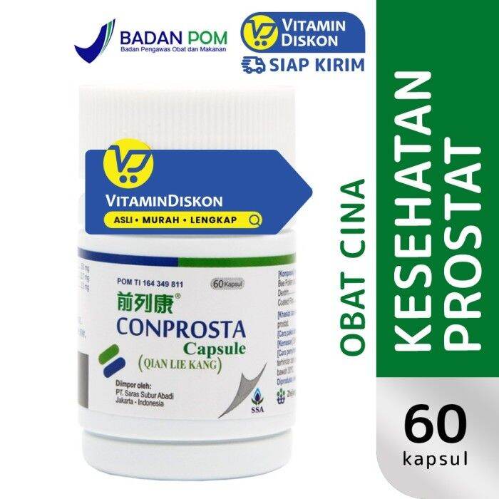 Conprosta Qian Lie Kang Membantu Memelihara Kesehatan Prostat 60 Caps