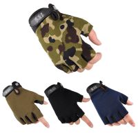 hotx【DT】 Breathable Anti Cycling Gloves Men Half Outdoor Driving