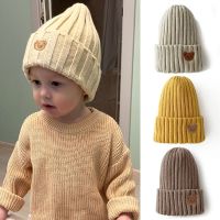 【YD】 2023 Korea Kids Boys Hat Color Baby Knit Embroidery Knitted