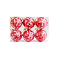 6Pcs 6cm Christmas Balls Christmas Tree Decorations Christmas Gift Xmas Christmas Decorations for Home Outdoor Toys