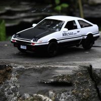 CAMILAS 1:28 เด็กผู้ชาย รถดึงกลับ โลหะโลหะผสม ของเล่นเบื้องต้น Initial D Car รถยนต์ Diecast โมเดล AE86 ของเล่นยานพาหนะ