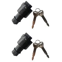 2X 57590-23333-71 Ignition Switch with 4 Keys for Forklift 4P Ignition Switch Lock Cylinder