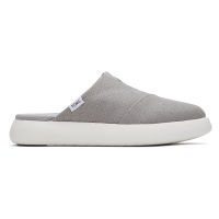 Toms รองเท้าลำลองผู้หญิง สลิปออน รุ่น Alpargata Mallow Mule Drizzle Grey Heritage Canvas  (A) รองเท้าลิขสิทธิ์แท้