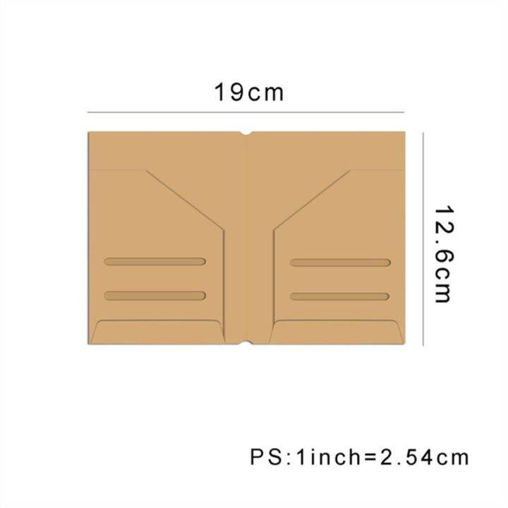 อุปกรณ์เสริมสำหรับวางแผน-gj56เติมสมุดวินเทจกระดาษคราฟท์ไดอารี่การเดินทางไดอารี่บัตรกระเป๋าใส่การ์ดกระเป๋าเก็บของตั๋วที่เก็บเอกสารซองใส่บัตร