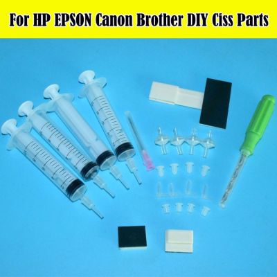 Universal Cleaning Tool Ciss Kit DIY Continuous Ink Supply System For HP/EPSON/Canon/Brother Printer Plotter BMKJ