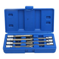 7PcsSet 38 Inch Socket Tool Set Drive Extra Long Torx Star Bit Sockets Set T25 T30 T40 T45 T50 T55 T60 Hand Tools