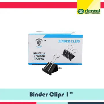 BInder Clip 2, 1 5/8, 1 1/4, 1, 3/4 Sold Per Box of 12 Pieces