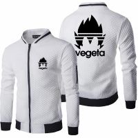 2022 New Mens Anime Vegeta Logo Jacket Spring Autumn Long Sleeve Fashion Sportswear Casual Zipper Hoody Male Sweatshirts