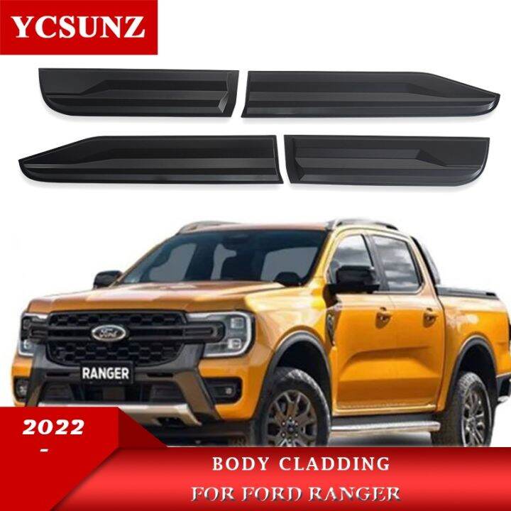 a510 Black Body Cladding For Ford Ranger Wildtrak Sport XLT T9 2022
