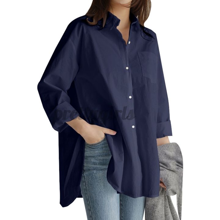 pretty-women-long-sleeve-loose-split-hem-casual-blouse-pretty