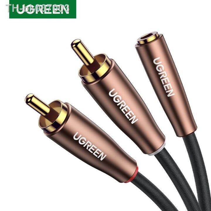 UGREEN RCA Cable 3.5mm Female to 2 RCA Male Stereo Audio Adapter Hi-Fi ...