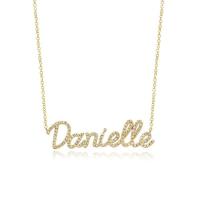 ☸☏◊  Personalized 925 Pave Name Necklace Custom High-end Engagement Gifts Jewelry for the Bride