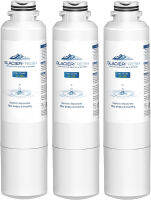 GLACIER FRESH DA29-00020B Refrigerator Water Filter Compatible with Samsung DA29-00020A/B, DA29-00020B-1, HAF-CIN/EXP, 46-9101, RF4267HARS For French Door Fridge Kitchen (3 PACK)