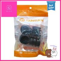 ฝาปิดท่อกลม PAN SIAM รุ่น CR-40B ขนาด 1 x 2 นิ้ว (แพ็ค 4 ชิ้น) สีดำ **ทักแชทได้ค่ะ ยินดีบริการ**