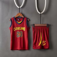 เสื้อกีฬาบาสเก็ตบอล NBA Cleveland Cavaliers No.23 James Basketball Jersey KIDS SET(TOP PANTS)
