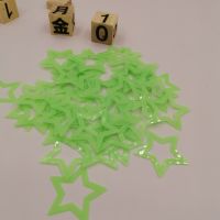 【cw】40pcsbag 4.6cm Glow In Dark Toys Luminous Star Stickers Bedroom Sofa Fluorescent Painting Toy PVC Stickers For Kids Room