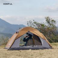 HOMFUL hai lớp chống mưa dã chiến cắm trại lều chuyên nghiệp leo núi dày lều siêu nhẹ lều bốn mùa OT0005 thumbnail