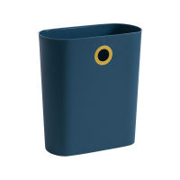 Garbage Bin Household Hung Bathroom Ellipse Desktop Countertop Storage Bucket European Style Plastic Kitchen Trash Can