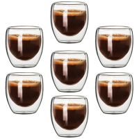 【CW】○✲  80ML Wall Glass Cup Insulation Transparent Drink Cups MINI Espresso