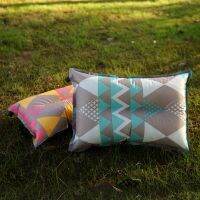 1PCS Outdoor Ethnic Wind Automatic Inflatable Pillow Suitable For Travel Camping Hiking Riding Fishing Portable Air Cushion Travel pillows