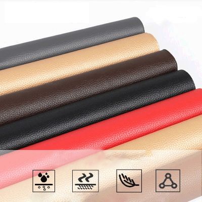 【LZ】◎┅✇  Self Adhesion Leather repair Litchi Faux Synthetic Leather Patches Multicolor PU Sofa Car Hole Repair Car Sticker Waterproof