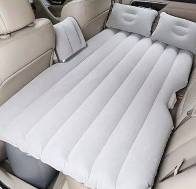 AUTO STYLE ที่นอนในเบาะหลังรถยนต์ ไม่มีที่กั้น ที่นอนเด็กในรถ ที่นอนเป่าลม มีสีครีมสีเทา สินค้ามาใหม่มีจำนวนจำกัดรีบสั่งซื้อก่อนจะหมด