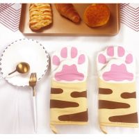 【CW】 Anti scald Microwave Resistant Insulation  1pc Paws Oven Mitts Claw Baking Gloves Non slip