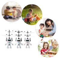 Electric RC Airplane Infrared Induction USB Charging Plastic Mini Fly Robot Electronic Aircraft Suspension Toys Kid Xmas Gifts