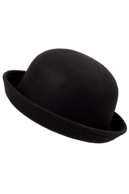 Black Women Vintage Cute Trendy Bowler Derby Hat Cloche Fashion