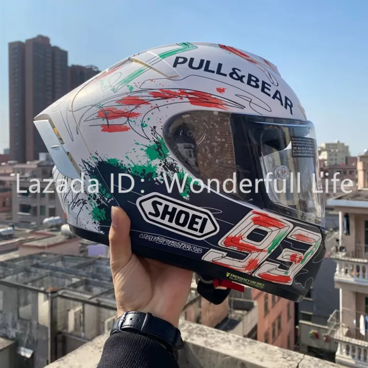 Shoei Helmet X14 Ant Painting Catalunya Shoei Helmet Full Face Motorcycle Full Face Helmet for