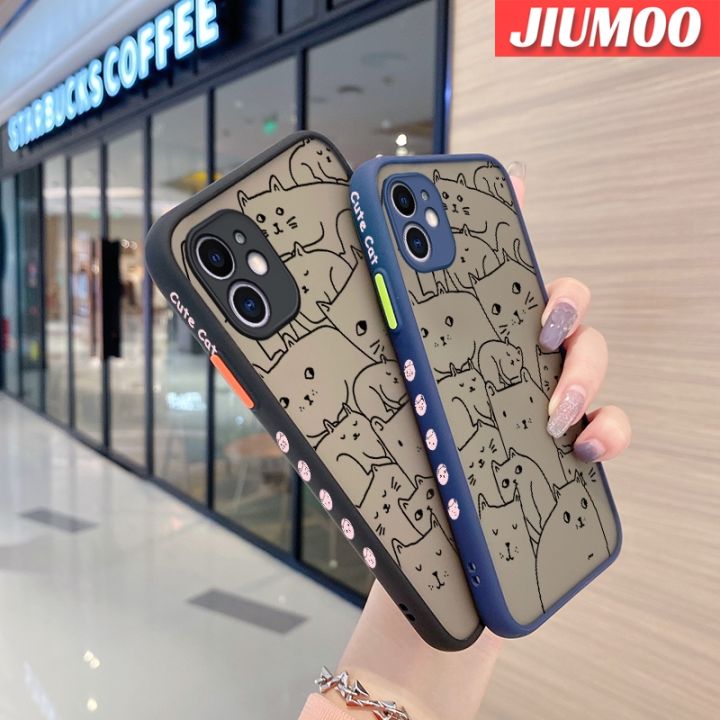 เคส-jiumoo-สำหรับ-xiaomi-redmi-โน๊ต7-note-7-pro-note-7s-เคส-note7ลายแมวรูปการ์ตูนสุดเจ๋งดีไซน์ใหม่แฟชั่นแบบบางกันกระแทกเคสแข็งขอบเคสป้องกันเลนส์กล้องคลุมทั้งหมดปลอกซิลิโคนนิ่ม