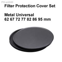 Metal Lens Filter Protection Cover Set Storage Stack Cap 62 67 72 77 82 86 95 mm Aluminum Universal for lens filters UV CPL ND