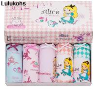 (TER)5Pcs/lot Baby Girls Underwear Cotton Cartoon Princess Panties Kids Briefs Children Underpants Underwear for Girls 14 Years Old