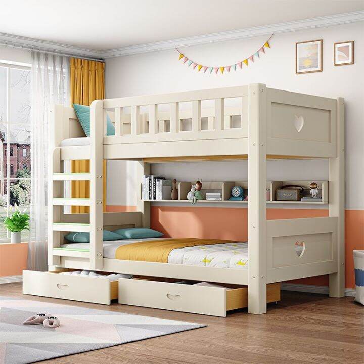 Spot parcel post Solid Wood Children's Bunk Bed Upper and Lower Bed Two