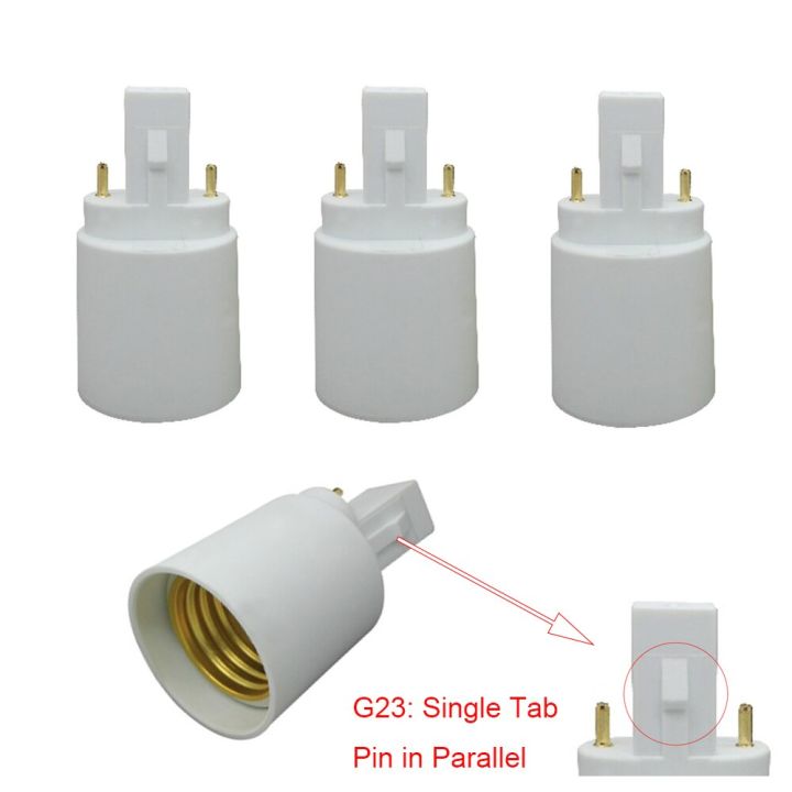 g23กับ-e27อะแด็ปเตอร์ฐานโคมไฟ-g23ถึง-e26-e27ตัวแปลงฐานโคมไฟ-cfl-อะแดปเตอร์ตัวยึดเครื่องแปลงสัญญาณโคมไฟหลอดไฟฮาโลเจน-led