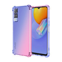 สำหรับ Vivo Y31เคสโทรศัพท์ Vivo Y11 Y30 Y50 Y20i Y19 Y17 Y15 Y12 V20se สี่มุม Drop-Proof เคสมือถืออย่างใสเคสโทรศัพท์เคสไล่ระดับสีเคสโทรศัพท์