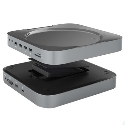 13 in 1 Docking Station USB C Hub Docking Station USB C Docking Station with HDD Enclosure 2.5 SATA NVME M.2 SSD HDD Case -Compatible 4K/30HZ for Mac Mini